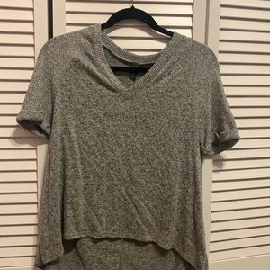 High low gray shirt